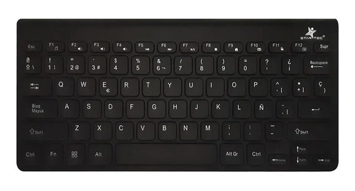 Teclado De Cable Mini Slim Star Tec St-kb-007 Español Color Del Teclado Negro