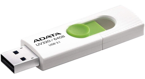 Memoria Usb Adata Uv320 64gb Usb 3.2 Retractil Blanco