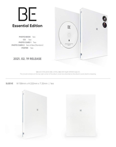 Bts Be Essential Edition Cd + Libro Nuevo Importado