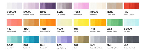 Marcadores Plumones Copic Sketch Caja Con 24 Colores Manga