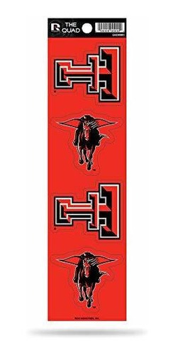 Rico Ncaa De Texas Tech Red Raiders Decal Quad.