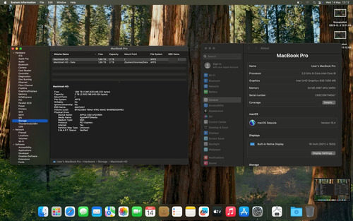 Macbook Pro (2019-16) I9 32gb 2tb Grade B - 8gb Vram 255 Cic Space Gray (Usado)