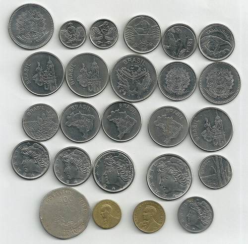 20 E 50 Cruzeiros 1984 + 10 Centavos 1945 1977 1978 +20 Moed
