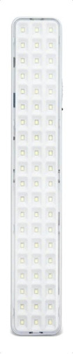 Luminária de emergência Segurimax 25922 LED com bateria recarregável 110V/220V branca