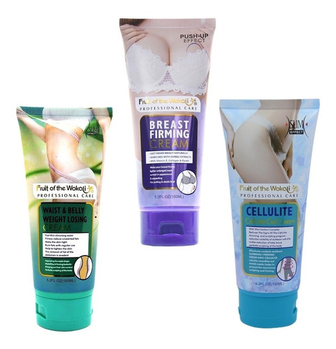 Pack Crema Reductora+ Push Up + Celulitis Cuidado Corporal