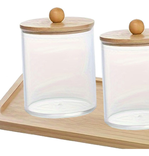 M Caja De Almacenamiento De Bastoncillos De Algodón,