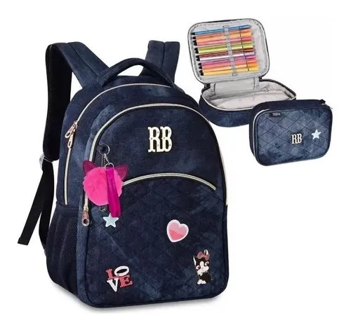 Mochila feminina jeans mercado livre 2025