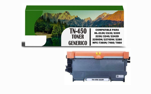 Toner Genérico Tn-450 Para Mfc-7360n/mfc/7860dw/dcp-7070