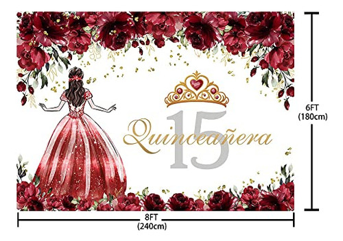 Telón De Fondo Sendy Para Quinceañera 15, Para Niñas, 15 Año