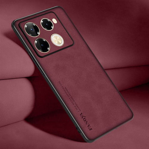 For Infinix Note 40 Pro 4g Pu Case+universal Kickstand