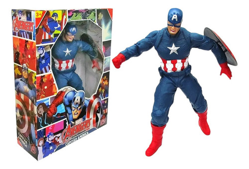 Capitan America Marvel Gigante Articulado 50cm Avengers