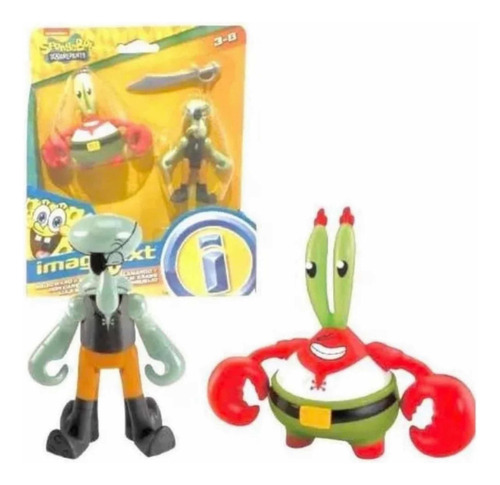 Set Imaginext Don Cangrejo Y Calamardo Bob Esponja 391k