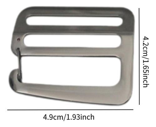 4pcs G Hebillas De Onda De Gancho Para Hebillas Gris Oscuro