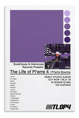 The Life Of Pierre Bourne - Póster De Lienzo Con Texto En .