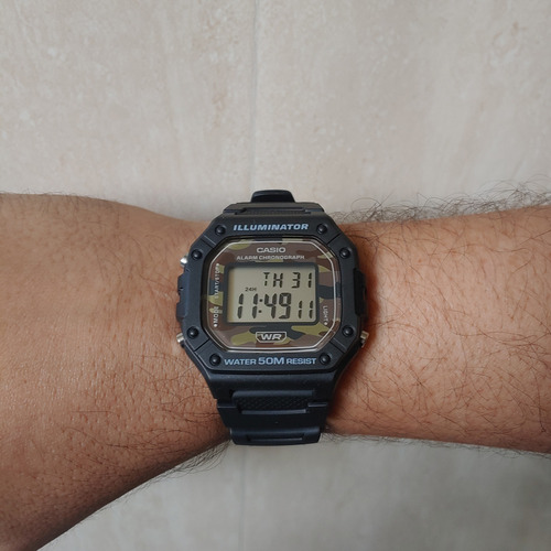 Reloj Casio W-218h Original Resistente Al Agua 50 Metros