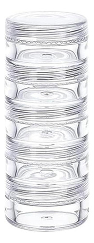 Recipientes De Plástico Redondos Apilables De 5 G/5 Ml, 8 Co