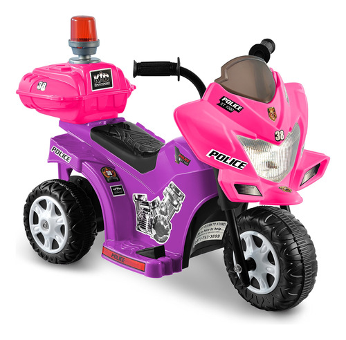 Moto Infantil De 6 v Y Colores Púrpura Y Rosa, De Lil Pat.