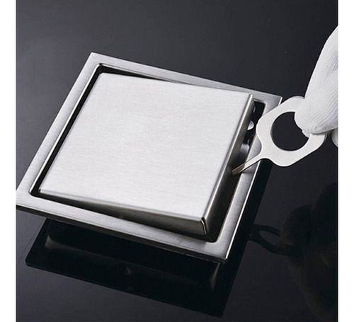 Ralo Oculto Invisível Kit 6un 15x15 Inox Anti Odor Banheiro
