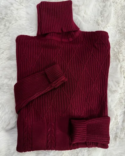 Polera Básica De Dama Con Lycra Bordó S-m