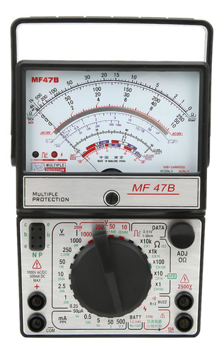 Multímetro Ac & Dc Mf47b Pantalla Digital Multifuncional