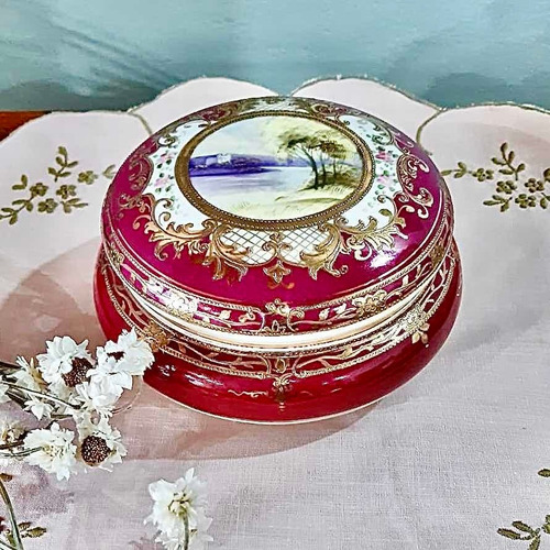 Imagen 1 de 10 de Antiguo Alhajero Porcelana Noritake