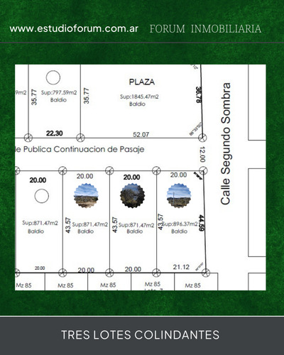 Lote Esquina, Santa Rosa De Calamuchita, Opción Lotes Colindantes