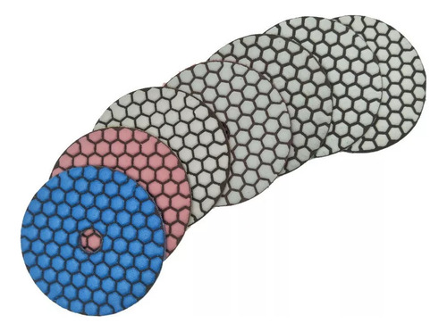 X Juego De 4 Almohadillas De Diamante Para Pulir En Seco Y