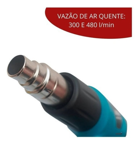 Soprador Térmico Aplicação Insulfilm Bicos Espátula E Maleta 220V