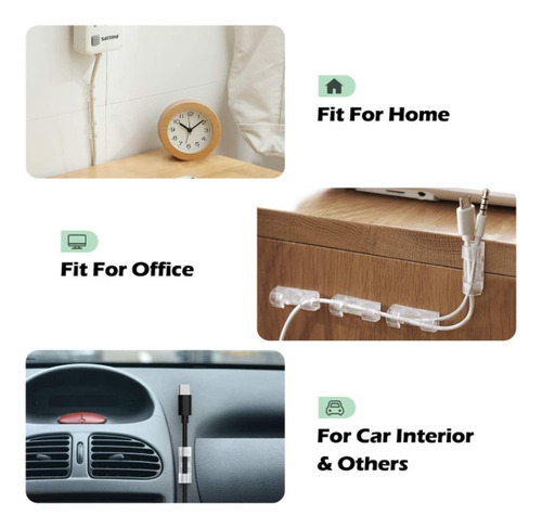 I Kit De Clip Organizador De Cables Y Cables De 120 Piezas