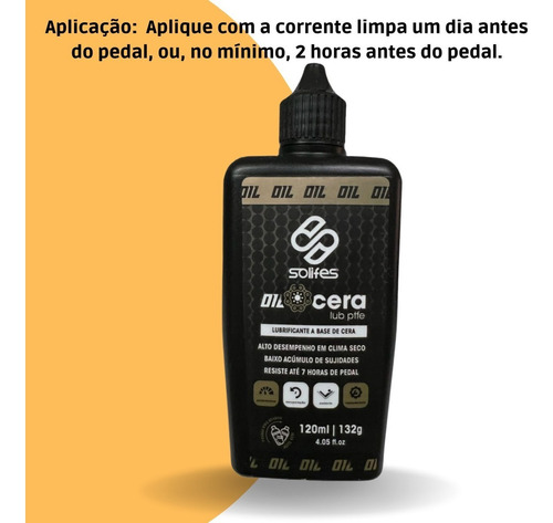 Lubrificante Solifes P/ Corrente 120ml Lub Cera Com Pfte