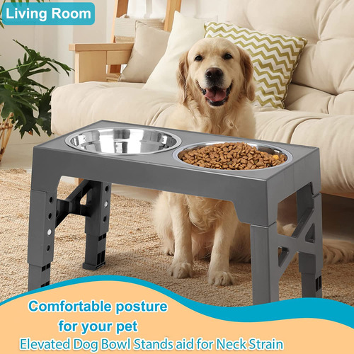 Cuenco Elevado Para Perro Y Gato, Comedero Elevado De 5