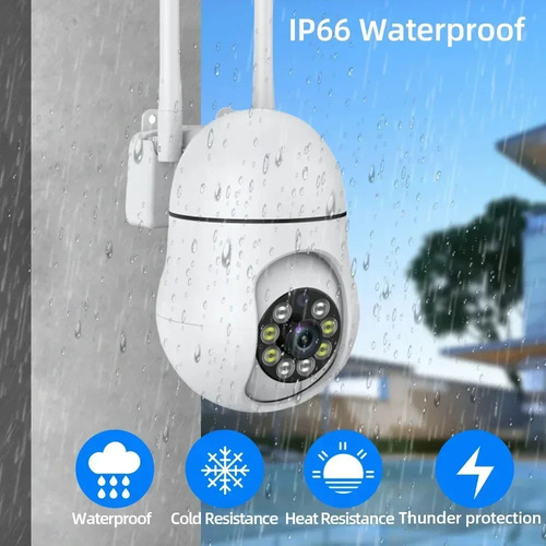 Cámara Ip Wifi Tuya De 5 Mp, Cámara Exterior Con Visión Noct