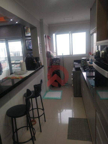 Imagem 12 de 13 de Apartamento Com 1 Dormitório À Venda, 47 M² Por R$ 299.000 - Vila Guilhermina - Praia Grande/sp - Ap3348