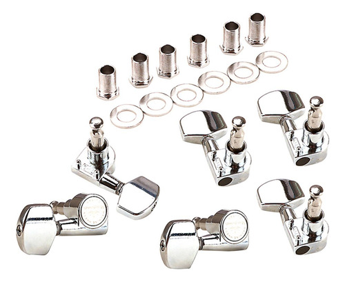 6 Piezas De Clavija De Afinación De Guitarra Diy Resistente