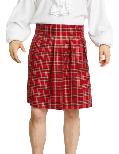 Disfraz De Falda Escocesa Para Hombre De Boca Grande (plus (