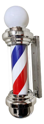 Luz De Poste De Barbeiro Giratória Para Salão De