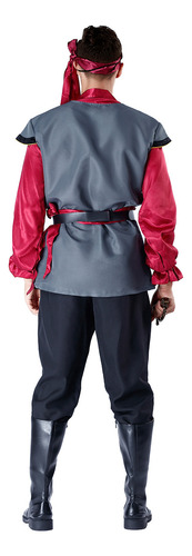 Halloween Rpg Caribbean Hombre Pirata Cosplay Uniforme