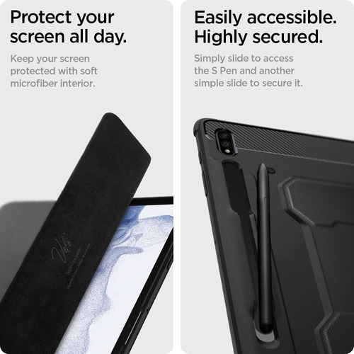Capa Spigen Rugged Armor Pro Para Galaxy Tab S8 Plus/s7 Plus