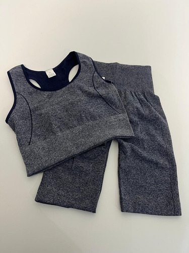 Conjunto Deportivo Calza Biker Pump Y Top Calce Perfecto