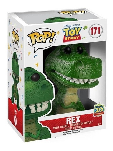 Boneco Funko Pop Desenho Disney Pixar Toy Story Rex 171