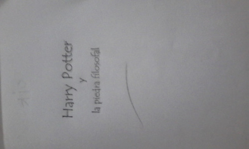 Libro Harry Potter (Usado)
