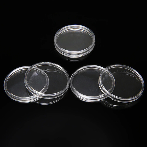 50 Cápsulas De Acrílico Estuche Para Monedas De 33 Mm.