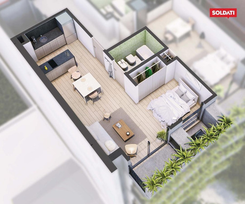 Oportunidad Venta. Departamento. 1 Ambiente Con Balcón Palermo.
