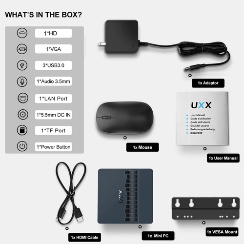 Mini Pc Uxx X20 Intel Apollo Lake Processor N3350 (Usado)