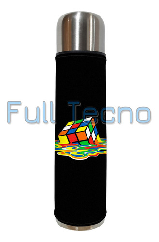 Set Matero Termo 1l Cubo Rubik Excelente Calidad