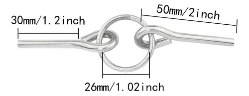 Anillos De Poste De Carpa De Aleación De Aluminio Itrolle 4p