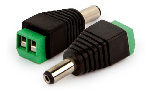 Ficha Conector Plug Dc Macho Con Bornera X50u Cctv-camaras