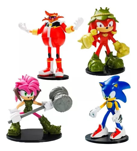Sonic Prime Figuras De Accion Pack X4 