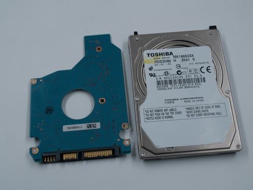 Tarjeta Logica 160gb De Dd Toshiba Mk1665gsx