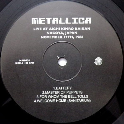 Metallica Japan Broadcast 1986 2 Lp Vinyl